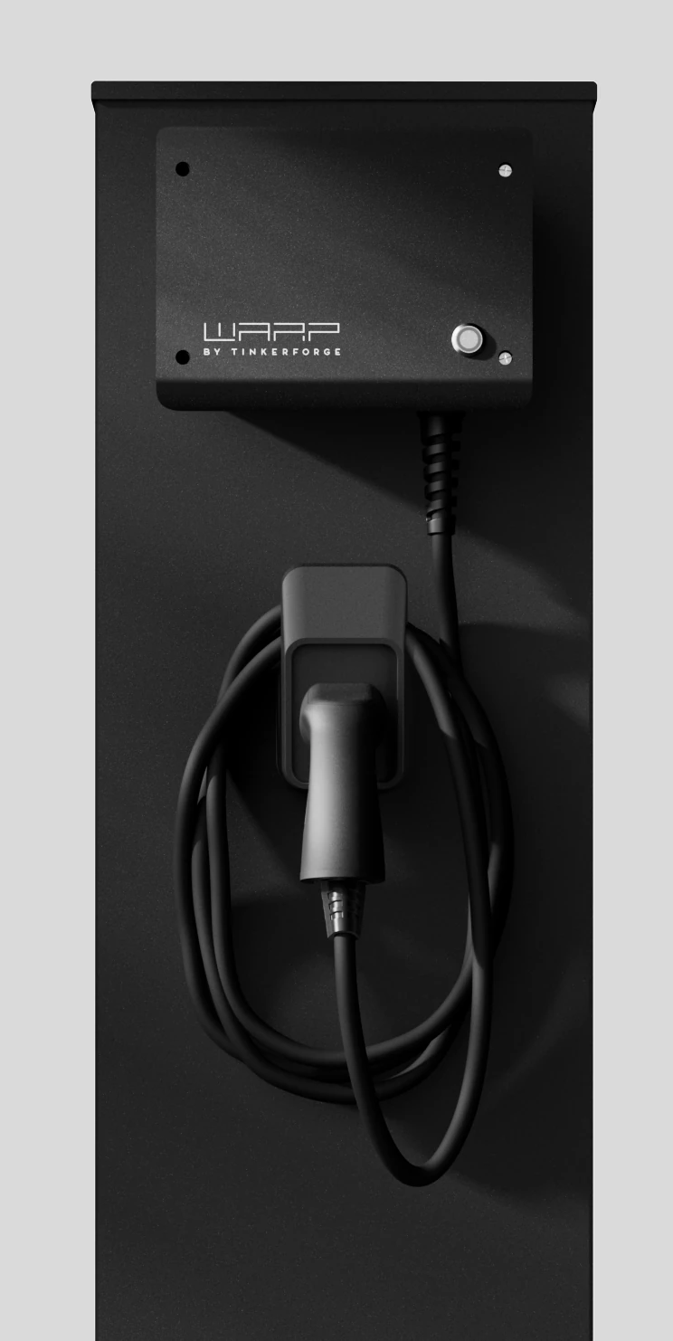 WARP4 Charging Stand DB703 powder-coated with WARP4 Charger